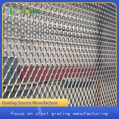 Alambre decorativo de acero inoxidable Mesh Rhombic Aluminum Door Curtain de la pared 304