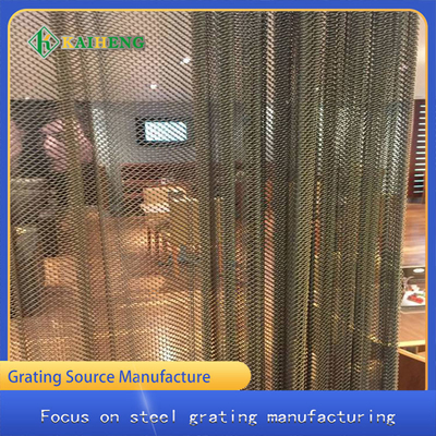 Alambre decorativo Mesh Partition Aluminum Door Curtain de la sombrilla del metal