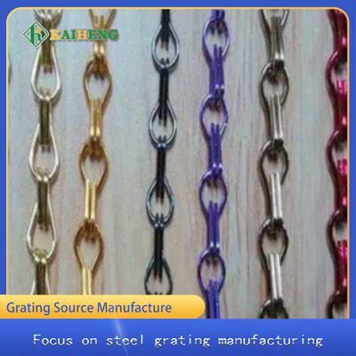 Ring Aluminium Door Curtain Chain decorativo Mesh Customized